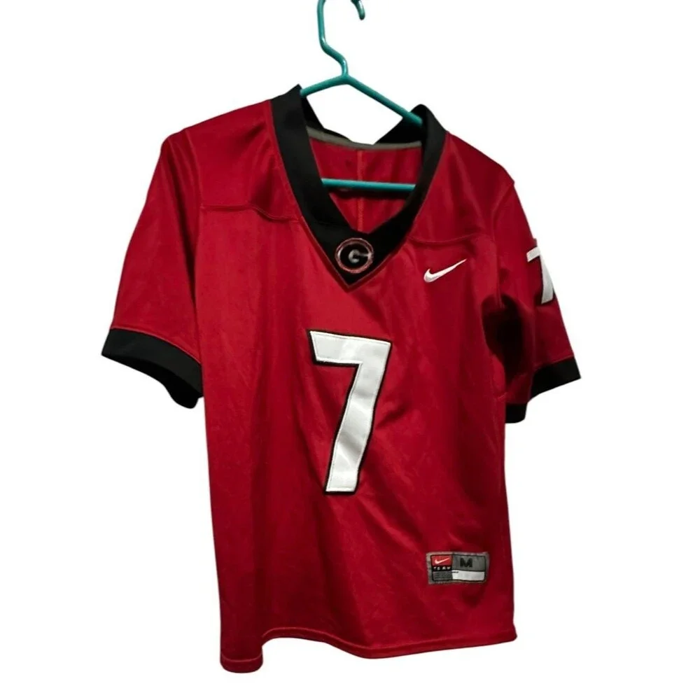 Nike Team Georgia Bulldogs #7 Matthew Stafford Football Jersey Red Adult Medium